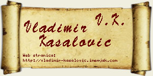 Vladimir Kasalović vizit kartica